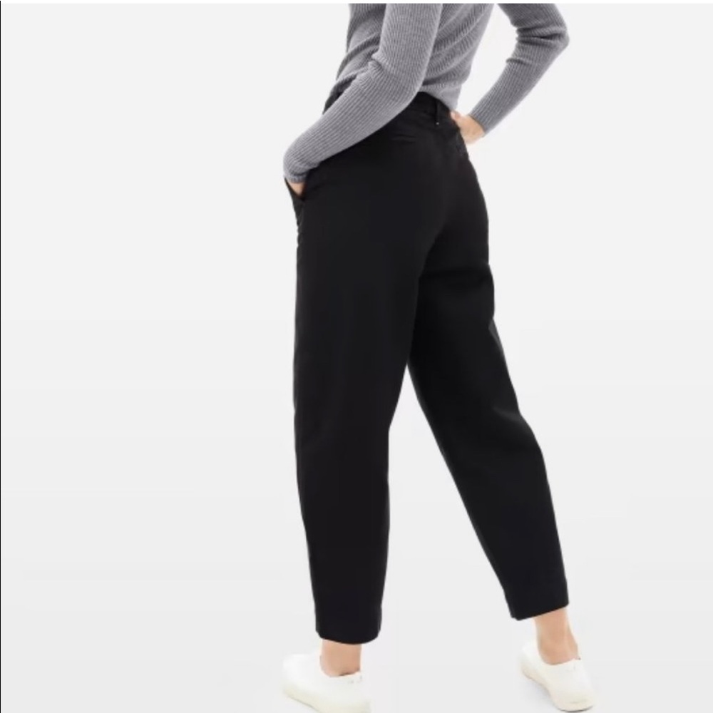 Everlane Black The Arc Canvas Pants Size 8 NWT